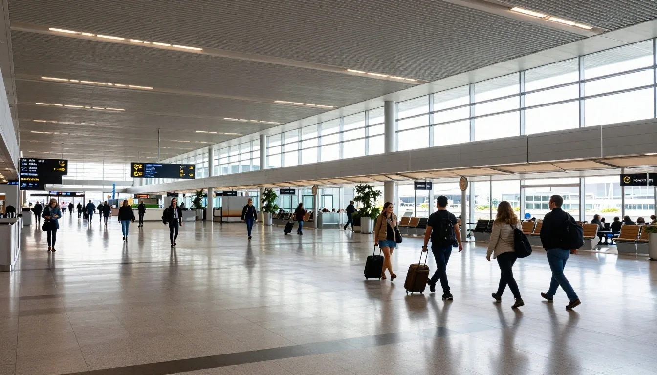 Terminal 2 international departures concourse